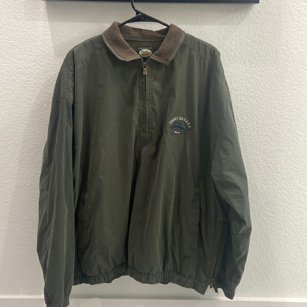 Tommy Bahama pull over jacket